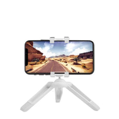 CLICKNANOTRI - Mini treppiede universale per smartphone, testina orientabile fino a 360°, dotato di filettatura 1/4", tascabile
