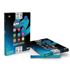 APPTAC Etichette Adesive Bianche Permanenti CON MARGINE 70x36, 100 Fogli