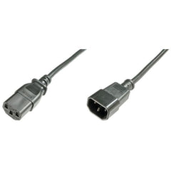 NILOX TECH - Cavo alimentazione/prolunga, connettore IEC C13 a connettore IEC C14, lunghezza cavo 1.8 mt, femmina a maschio