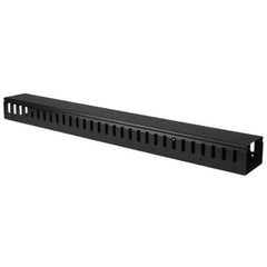 Pannello Gestione Cavi Verticale per Armadi Rack 20U - Sistema gestione Passacavi con ganci 91cm