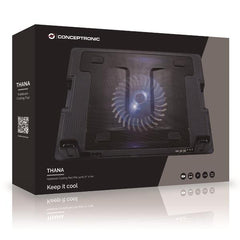 PAD DI RAFFREDDAMENTO x NOTEBOOK fino a 17", 1 VENTOLA, 1x USB
