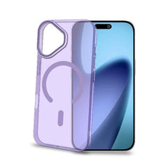 COLORMAG - Cover rigida trasparente con finitura lavanda compatibile con la tecnologia Magsafe per Apple iPhone 17 [IPHONE 17 CASES]