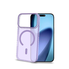 COLORMAG - Cover rigida trasparente con finitura lavanda compatibile con la tecnologia Magsafe per Apple iPhone 17 Pro [IPHONE 17 CASES]
