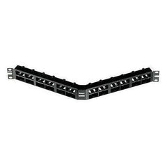 PANNELLO 1U ANGOLATO PER 48 RJ45S NERO