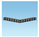 PANNELLO 1U ANGOLATO PER 48 RJ45 NERO