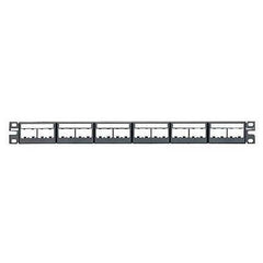 PANNELLO 1U PER 24 RJ45U MINICOM NERO