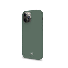 CROMO - Cover in morbido TPU con finitura soft touch colore verde compatibile con Apple iPhone 12 Pro/ iPhone 12