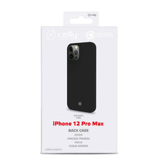 CROMO - Cover in morbido TPU con finitura soft touch colore nero compatibile con Apple iPhone 12 Pro Max