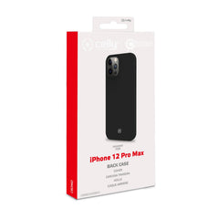 CROMO - Cover in morbido TPU con finitura soft touch colore nero compatibile con Apple iPhone 12 Pro Max