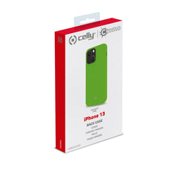 CROMO FLUO - Cover in morbido TPU con finitura soft touch colore verde fluo compatibile con Apple iPhone 13