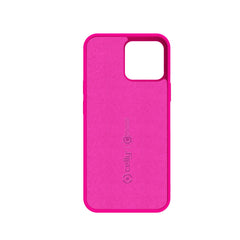 CROMO FLUO - Cover in morbido TPU con finitura soft touch colore rosa fluo compatibile con Apple iPhone 13