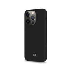 CROMO - Cover in morbido TPU con finitura soft touch colore nero compatibile con Apple iPhone 13 Pro