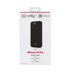 CROMO - Cover in morbido TPU con finitura soft touch colore nero compatibile con Apple iPhone 13 Pro