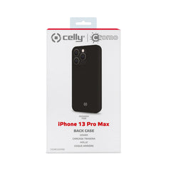 CROMO - Cover in morbido TPU con finitura soft touch colore nero compatibile con Apple iPhone 13 Pro Max
