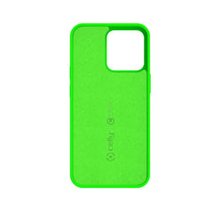 CROMO FLUO - Cover in morbido TPU con finitura soft touch colore verde fluo compatibile con Apple iPhone 13 Pro Max
