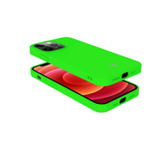CROMO FLUO - Cover in morbido TPU con finitura soft touch colore verde fluo compatibile con Apple iPhone 13 Pro Max