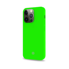 CROMO FLUO - Cover in morbido TPU con finitura soft touch colore verde fluo compatibile con Apple iPhone 13 Pro Max