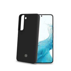 CROMO - Cover in morbido TPU con finitura soft touch colore nero compatibile con Samsung Galaxy S22 5G/ Galaxy S22 5G Enterprise Edition
