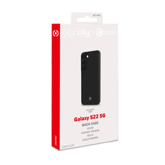 CROMO - Cover in morbido TPU con finitura soft touch colore nero compatibile con Samsung Galaxy S22 5G/ Galaxy S22 5G Enterprise Edition