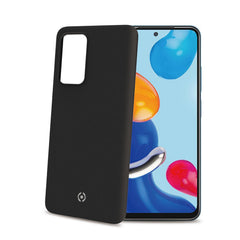 CROMO - Cover in morbido TPU con finitura soft touch colore nero compatibile con Xiaomi Redmi Note 11/ Redmi Note 11s
