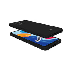 CROMO - Cover in morbido TPU con finitura soft touch colore nero compatibile con Xiaomi Redmi Note 11/ Redmi Note 11s