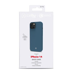 CROMO - Cover in morbido TPU con finitura soft touch colore blu compatibile con Apple iPhone 14