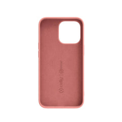CROMO - Cover in morbido TPU con finitura soft touch colore rosa cipria compatibile con Apple iPhone 14 Pro