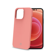 CROMO - Cover in morbido TPU con finitura soft touch colore rosa cipria compatibile con Apple iPhone 14 Pro