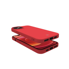 CROMO - Cover in morbido TPU con finitura soft touch colore rosso compatibile con Apple iPhone 14 Pro