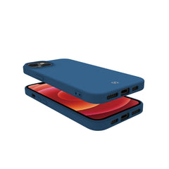 CROMO - Cover in morbido TPU con finitura soft touch colore blu compatibile con Apple iPhone 14 Plus