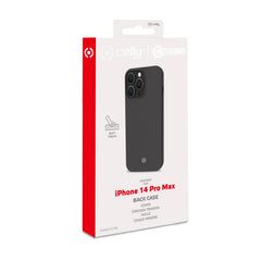 CROMO - Cover in morbido TPU con finitura soft touch colore nero compatibile con Apple iPhone 14 Pro Max