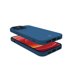CROMO - Cover in morbido TPU con finitura soft touch colore blu compatibile con Apple iPhone 14 Pro Max