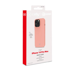 CROMO - Cover in morbido TPU con finitura soft touch colore rosa cipria compatibile con Apple iPhone 14 Pro Max