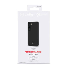 CROMO - Cover in morbido TPU con finitura soft touch colore nero compatibile con Samsung Galaxy S23 5G/ Galaxy S23 5G Enterprise Edition