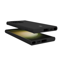 CROMO - Cover in morbido TPU con finitura soft touch colore nero compatibile con Samsung Galaxy S23 Ultra 5G/ Galaxy S23 Ultra 5G Enterprise Edition