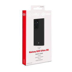 CROMO - Cover in morbido TPU con finitura soft touch colore nero compatibile con Samsung Galaxy S23 Ultra 5G/ Galaxy S23 Ultra 5G Enterprise Edition