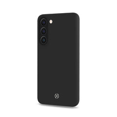 CROMO - Cover in morbido TPU con finitura soft touch colore nero compatibile con Samsung Galaxy S23+ 5G