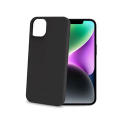 CROMO - Cover in morbido TPU con finitura soft touch colore nero compatibile con Apple iPhone 15 [IPHONE 15 CASES]