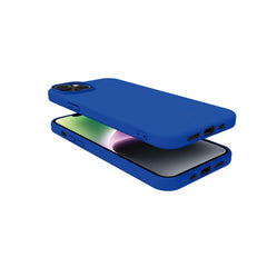 CROMO - Cover in morbido TPU con finitura soft touch colore blu compatibile con Apple iPhone 15 [IPHONE 15 CASES]