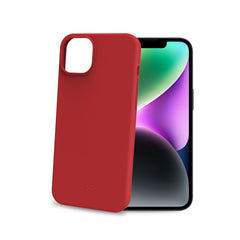 CROMO - Cover in morbido TPU con finitura soft touch colore rosso compatibile con Apple iPhone 15 [IPHONE 15 CASES]
