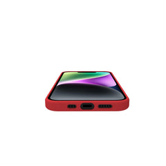 CROMO - Cover in morbido TPU con finitura soft touch colore rosso compatibile con Apple iPhone 15 [IPHONE 15 CASES]