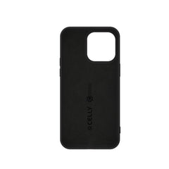 CROMO - Cover in morbido TPU con finitura soft touch colore nero compatibile con Apple iPhone 15 Pro [IPHONE 15 CASES]