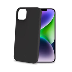 CROMO - Cover in morbido TPU con finitura soft touch colore nero compatibile con Apple iPhone 15 Plus [IPHONE 15 CASES]