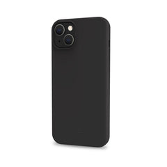 CROMO - Cover in morbido TPU con finitura soft touch colore nero compatibile con Apple iPhone 15 Plus [IPHONE 15 CASES]