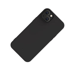 CROMO - Cover in morbido TPU con finitura soft touch colore nero compatibile con Apple iPhone 15 Plus [IPHONE 15 CASES]