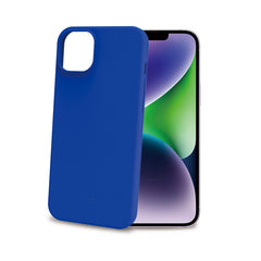 CROMO - Cover in morbido TPU con finitura soft touch colore blu compatibile con Apple iPhone 15 Plus [IPHONE 15 CASES]