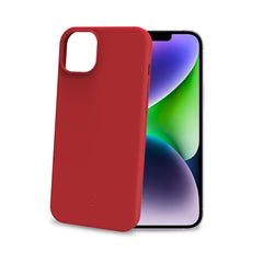 CROMO - Cover in morbido TPU con finitura soft touch colore rossa compatibile con Apple iPhone 15 Plus [IPHONE 15 CASES]
