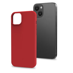 CROMO - Cover in morbido TPU con finitura soft touch colore rossa compatibile con Apple iPhone 15 Plus [IPHONE 15 CASES]