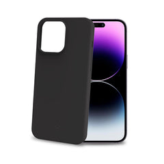 CROMO - Cover in morbido TPU con finitura soft touch colore nero compatibile con Apple iPhone 15 Pro Max [IPHONE 15 CASES]
