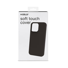 CROMO - Cover in morbido TPU con finitura soft touch colore nero compatibile con Apple iPhone 15 Pro Max [IPHONE 15 CASES]